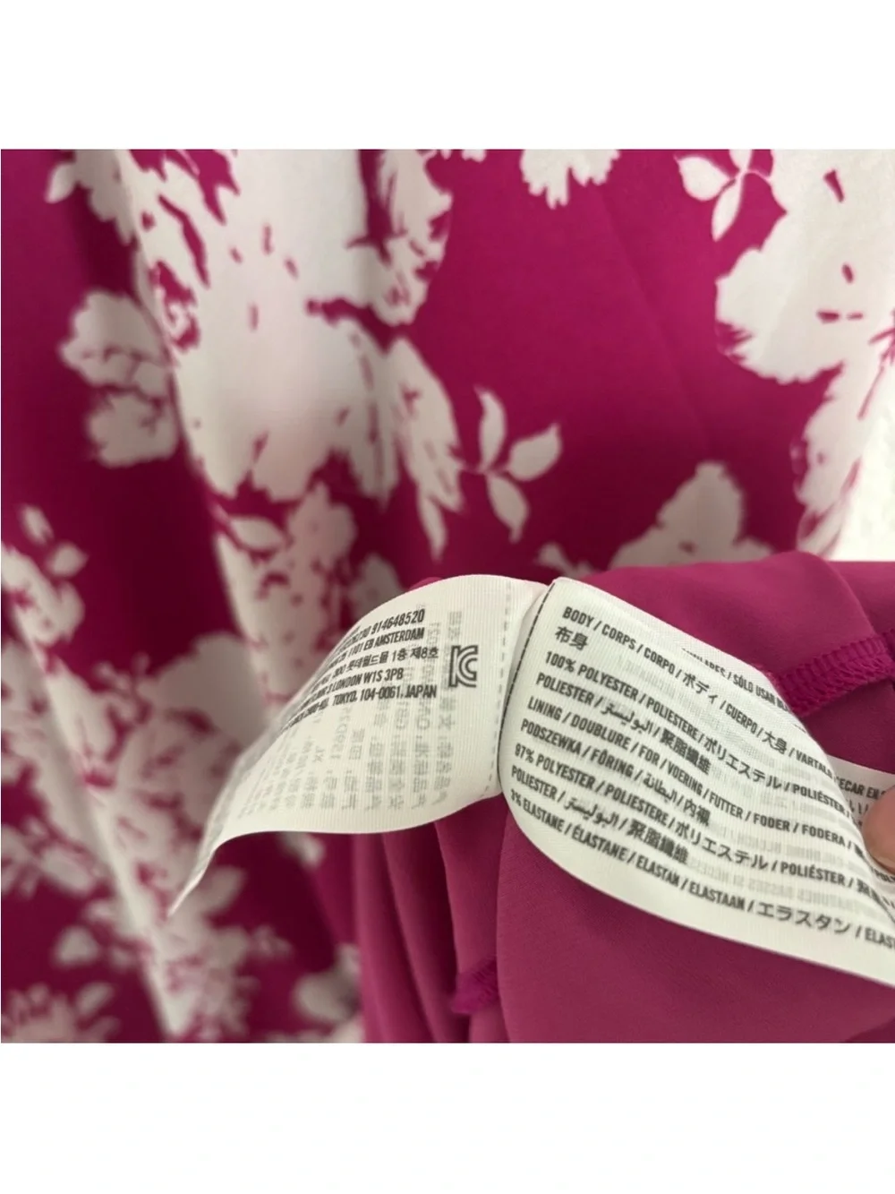 Abercrombie & Fitch Women's Size XL Pink Floral Ruffle Sleeve Slip Maxi Dress